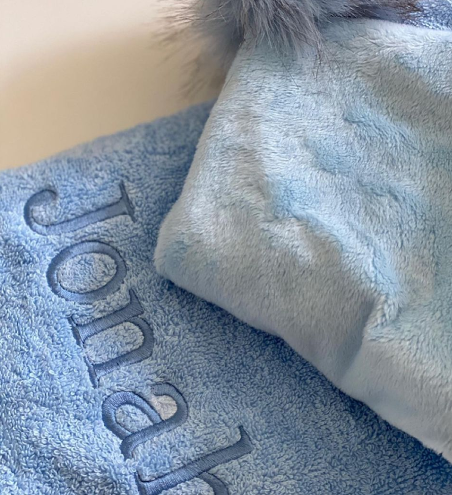 Pom-Pom Hooded Towel